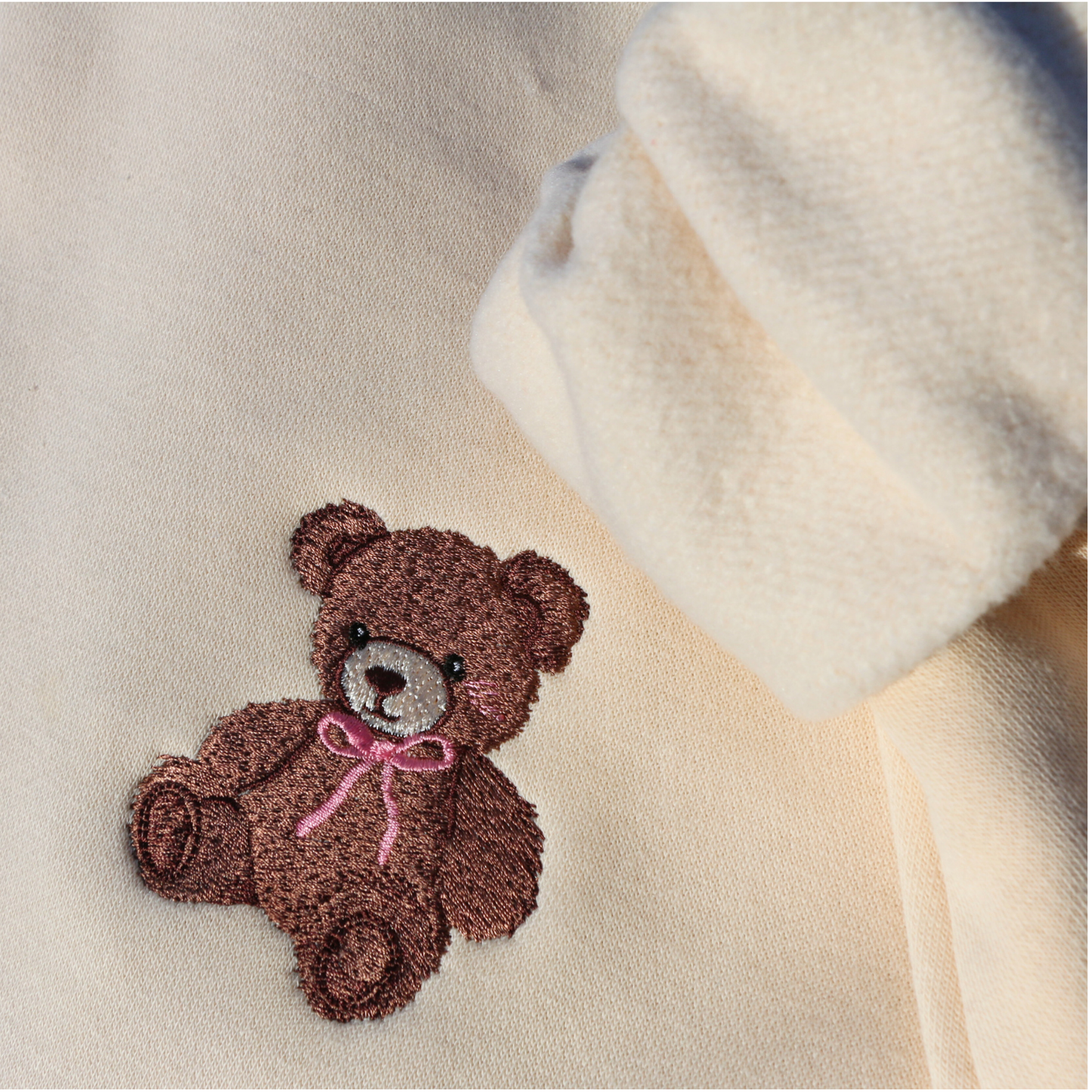 Embroidered Teddy Crewneck