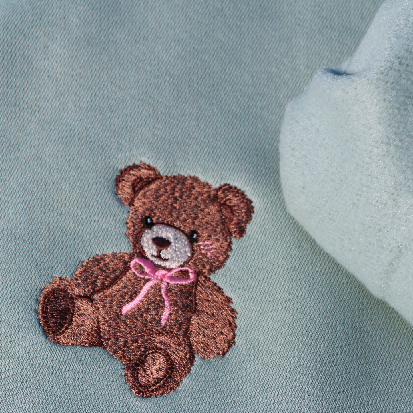 Embroidered Teddy Crewneck