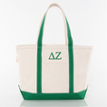 Load image into Gallery viewer, Embroidered Letters Canvas Tote Bag