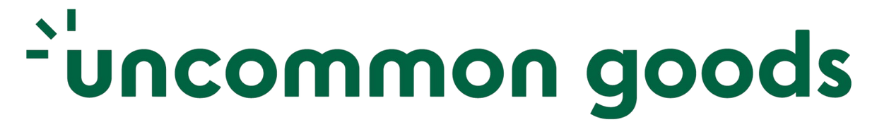 Uncommon Goods logo in green