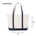 Load image into Gallery viewer, Embroidered Letters Canvas Tote Bag
