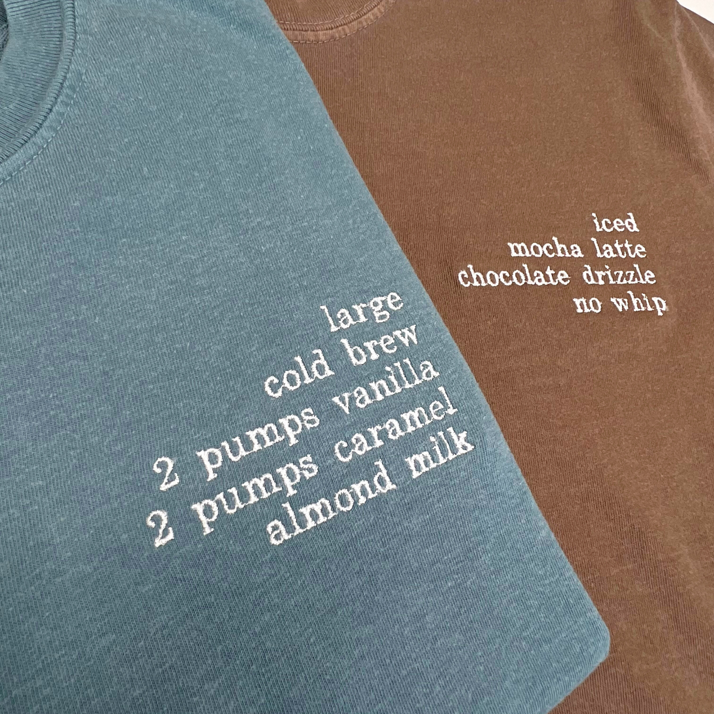 Custom Long Sleeve Tee (Coffee Order, Pet Nicknames)