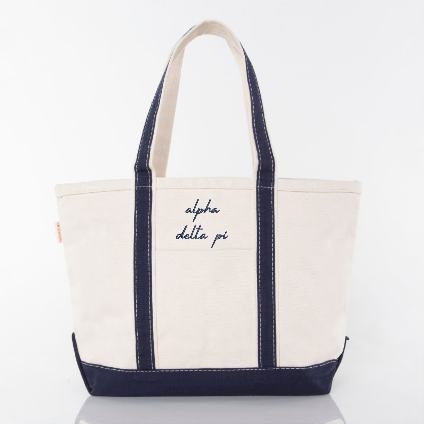 Embroidered Freehand Canvas Tote Bag
